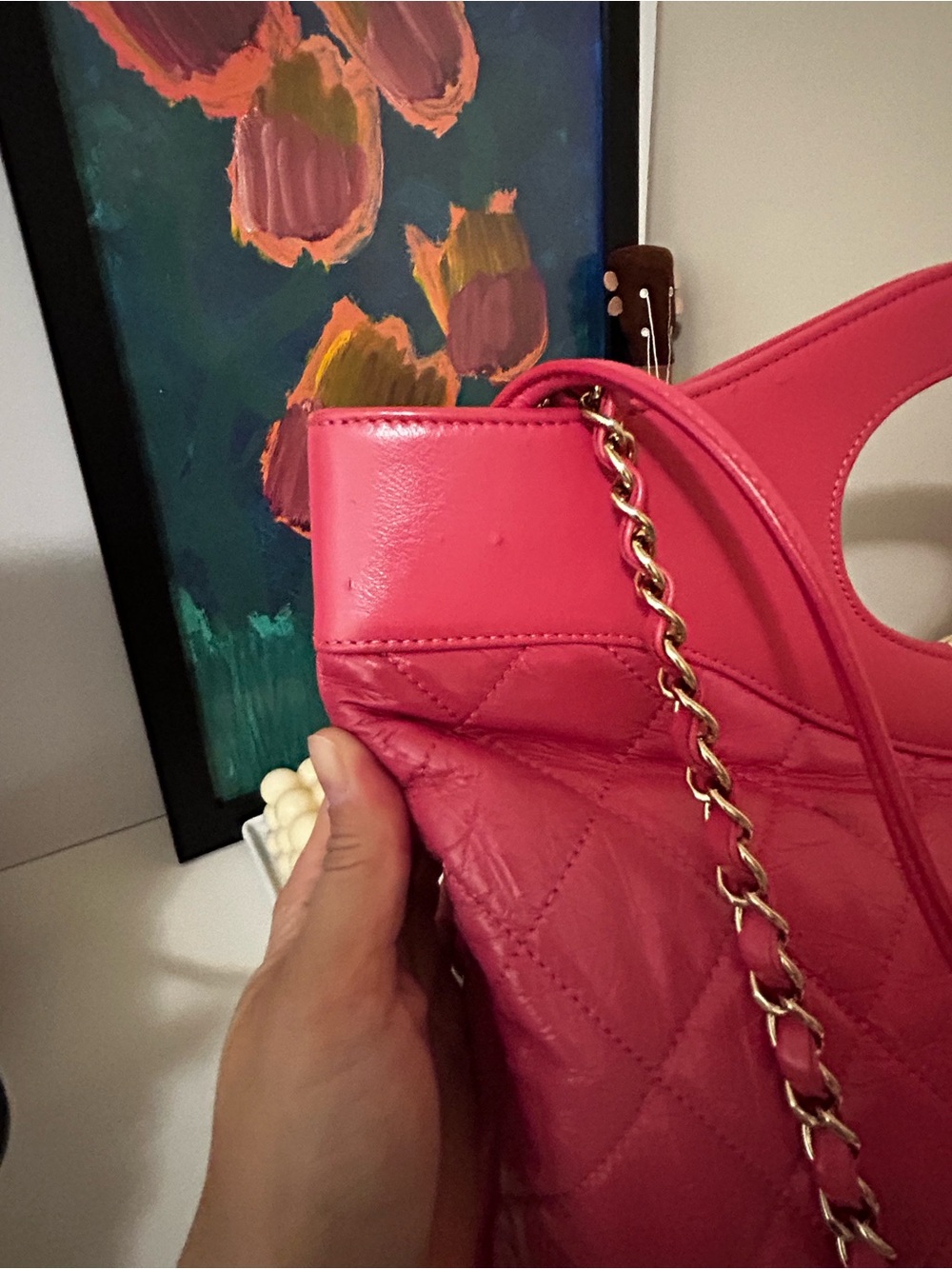 CHANEL Hot Pink Quilted Leather - Picture 11 of 16
